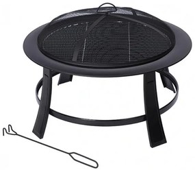 Záhradné ohnisko Homefire Pro, BBQ, gril s roštom