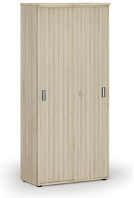 Skriňa so zasúvacími dverami PRIMO WOOD, 800 x 420 x 1781 mm, dub prírodný