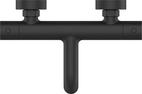 Invena Termora, termostatická vaňová batéria, čierna matná, INV-BT-W1-004-V