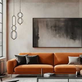 LED luster na lanku PUMA LED/15W/230V pr. 14 cm čierna