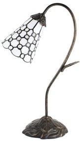 Tiffany stolná lampa WHITE 17*48