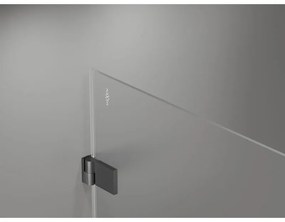 Mexen Lunar-B Duo výklopný sprchový kút 95 x 75 cm, číre sklo, brúsený grafit, 832-095L-075P-66-00