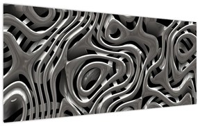 Obraz - Metalická abystrakcia (120x50 cm)