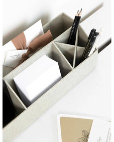 Kartónový organizér na písacie potreby Elisa Canvas Paper Laminate – Bigso
