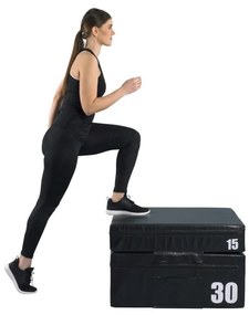 Gorilla Sports Jump Box čierny, 15 cm