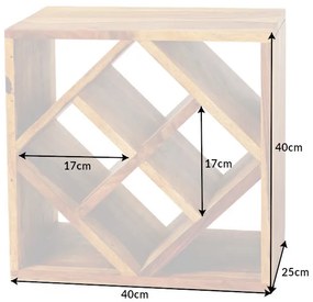 Vinotéka Cubus 40cm Sheehsam 8 fliaš 5ks