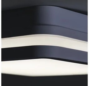 LED vonkajšie stropné svietidlo Kanlux 33349 BENO N NW-L-GR IP54 18W 1400lm 4000K grafit