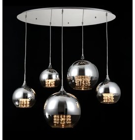 Maytoni P140-PL-170-5-N - Luster na lanku FERMI 5xE27/60W/230V chróm
