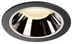 Stropné svietidlo SLV NUMINOS® DL XL vnitřní LED zápustné stropné svietidlo čierna/chrom 3000 K 20° 1004011