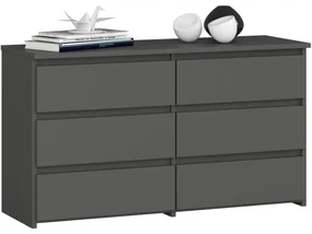 Komoda CL100 6SZ sivá
