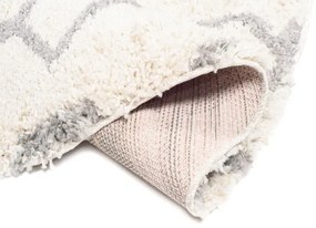 Koberec BOHO L224D béžový / tmavosivý kruh