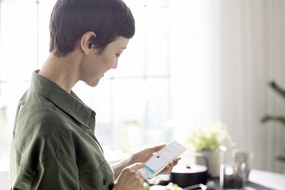 Hansgrohe Aqittura M91, sodaSystem 210, vyťahovací výtok, 1jet, sBox, chrómová, HAN-76836000