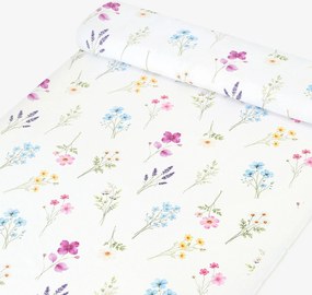 Goldea teflónová látka na obrusy - kvetinová záhrada 160 cm