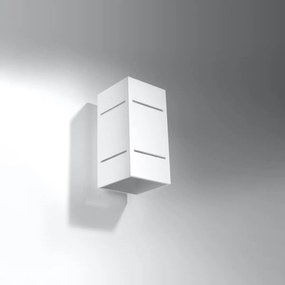 Nástenné svietidlo Blocco, 1x biele kovové tienidlo