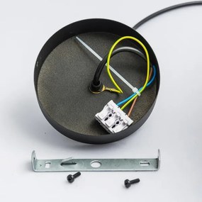 Závesné svietidlo na lanku ECLIPSE 1xE27/15W/230V čierna/biela