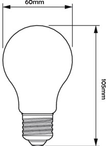 LED žiarovka A60 E27 2,3W = 40W 485lm 4000K COLD 360° vlákno PHILIPS ULTRA EFFICIENT