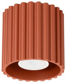 Sollux  SL.1799 - Bodové svietidlo AURA 1xGU10/10W/230V 10 cm oranžové