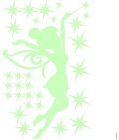 Sada svietiacach samolepiek Ambiance Fairytale