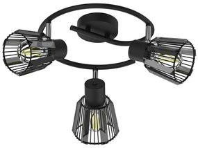 Prezent 27518 - Bodové svietidlo PONTEO 3xE27/40W/230V čierna