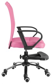 Detská stolička Neoseat WOW s podnožou — látka, ružová