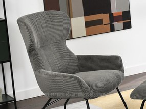 Kreslo Condor (grafit + čierna). Akcia -21%. Vlastná spoľahlivá doprava až k Vám domov. 1109986