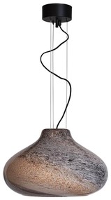 ByRydens 4202280-5507 - Závesný luster MIRA na lanku 1xE27/5W/230V hnedý