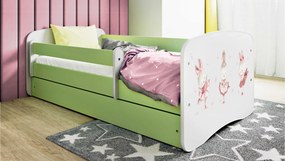 XXXLutz POSTEĽ PRE DETI A MLÁDEŽ 80/160 cm, zelená, biela MID.YOU - Detské izby - 00214200022W