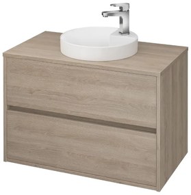 Cersanit Crea - závesná skrinka pod umývadlo na dosku 80cm, dub, S924-010