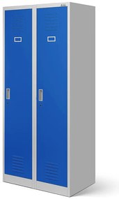 Skriňa Kacper kovová šedý/modrá