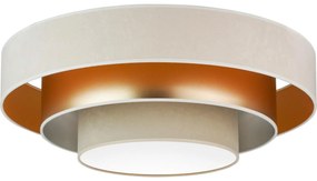 Duolla - LED Stropné svietidlo LUNETA LED/26W/230V pr. 60 cm 4000K krémová/zlatá