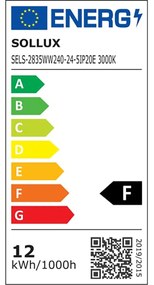 Sollux Stropné svietidlo RIO 55 golden LED 3000K