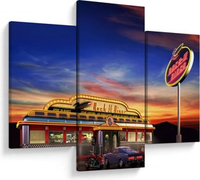 Obraz - Večerný bar (90x60 cm)