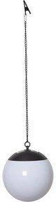 Závesné vonkajšie solárne svietidlo Star Trading Globus, ø 20 cm