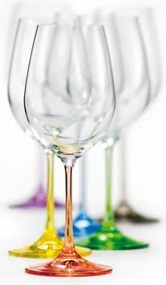 VÝPREDAJ Crystalex Poháre na víno VIOLA Rainbow 350 ml, 1 ks