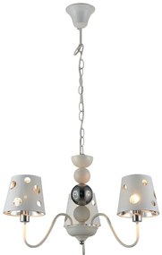 Candellux 3-LIGHT SHADED CHANDELIER BATLEY 50203109