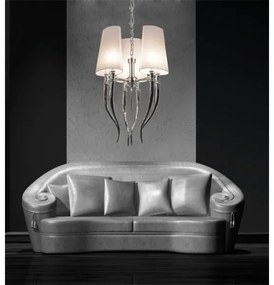 Azzardo AZ0028 - Luster na reťazi DIABLO 6xE14/11W/230V biela
