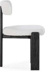 Čierne/svetlosivé čalúnené jedálenské stoličky v súprave 2 ks Nadia – MOME