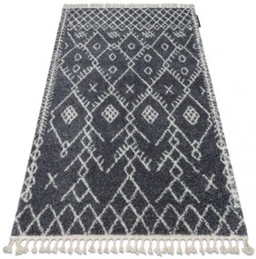 Koberec BERBER TANGER B5940 sivý / biely Fredzle berber marokánsky