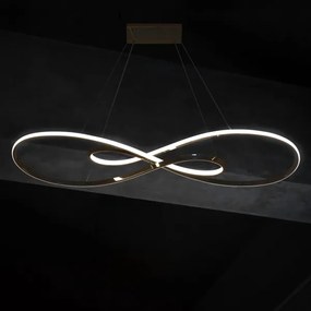 LED Luster na lanku ZUMBA LED/50W/230V zlatá