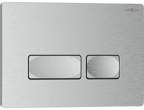 Mexen Tex 04, tlačidlo na splachovanie, brúsený nikel, 6104-10