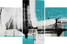 Obraz - Tyrkysová abstrakcia (90x60 cm)