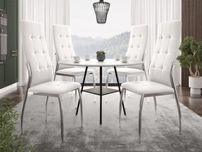 Set štyroch stoličiek K209, Farba:: eko-koža biela