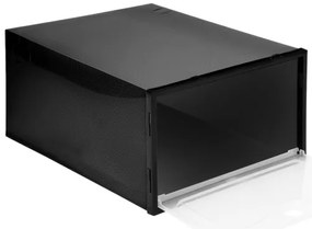 Úložné boxy na topánky OSLO čierne (10 ks)