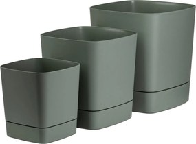 PLASTOVÝ KVETINÁČ CUBI 30X33 CM MÄTOVÁ