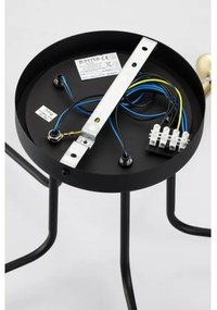 Jupiter 2040 - Luster na tyči BURANO 5xG9/10W/230V čierna/zlatá/číra