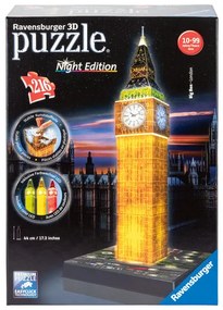 Ravensburger 3D LED puzzle stavba (Big Ben v noci)  (100356473)