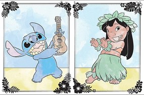 Vymaľovánky A4 vodové Lilo &amp; Stitch