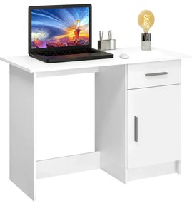 Univerzálny PC stôl, biela, SIRISS NEW