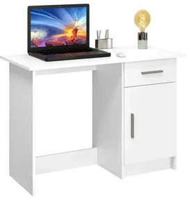Univerzálny PC stôl, biela, SIRISS NEW