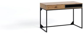 Písací stolík OLIER OL-01 | dub artisan/čierna